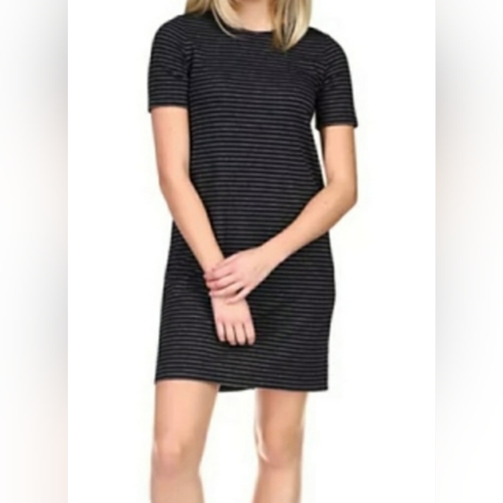 Michael Kors Striped Crew neck Mini dress